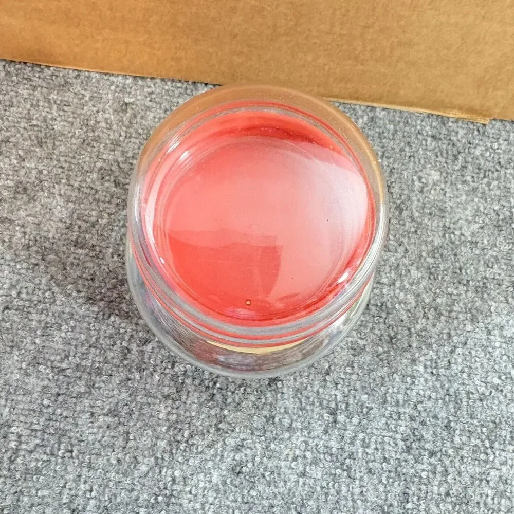 Vintage 70s Christmas‎ Glass Jar Holly Red Lid Holiday Kitchen Canister 80s